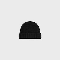 triomphe beanie IN cashmere silk - BLACK -  - 2 | CELINE