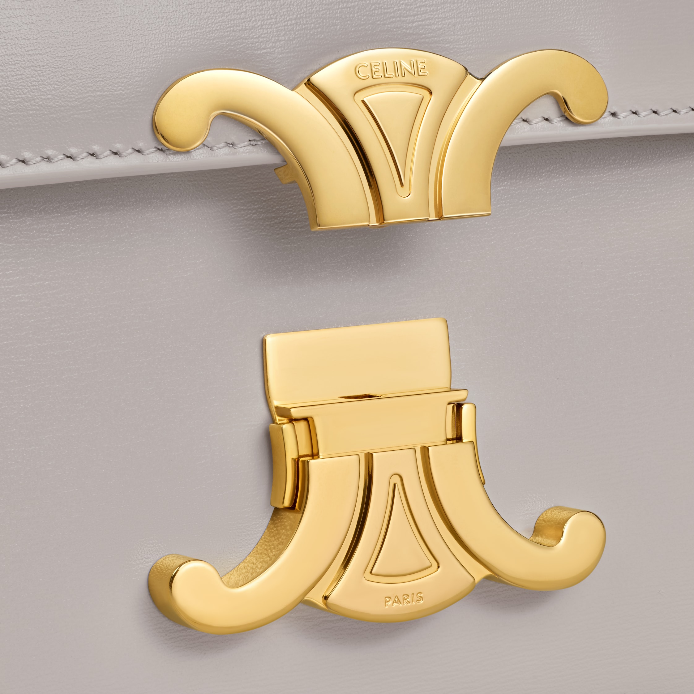 CELINE セリーヌ ティーントリオンフ シャイニーカーフスキン ティーン トリオンフ バッグ / シャイニーカーフスキン - ブラック