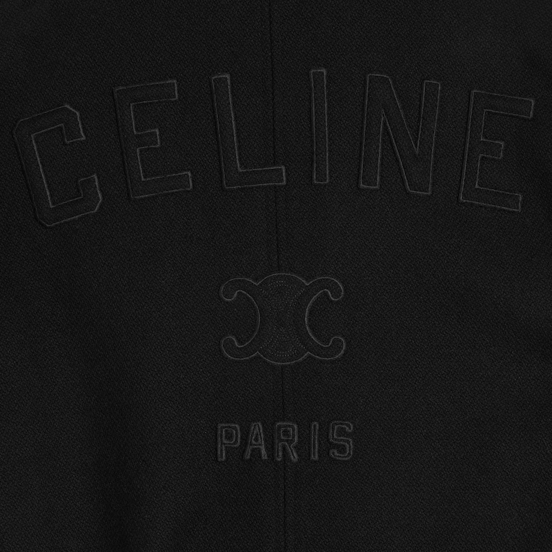 teddy jacket IN TEXTURED WOOL - BLACK -  - 1 | CELINE