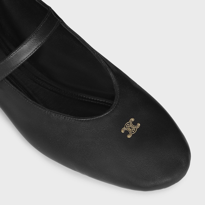 BALLET BALLERINA IN LAMBSKIN - BLACK -  - 1 | CELINE