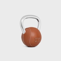 精钢和光滑牛皮革4公斤壶铃 - 黄褐色 - 家居 - 2 | CELINE