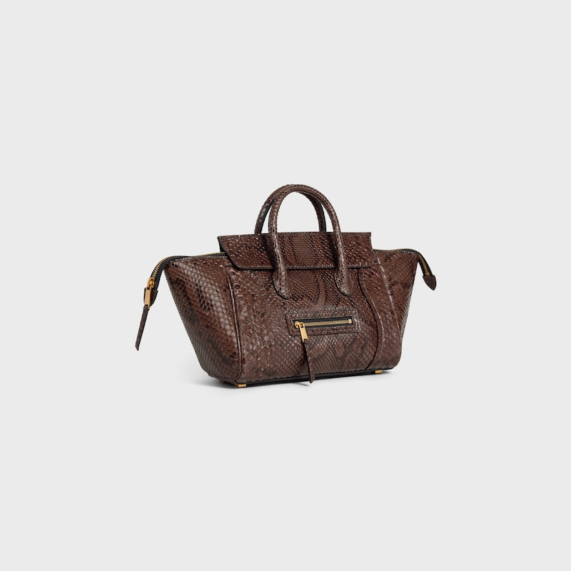 LITTLE LUGGAGE IN PYTHON - HICKORY - LUGGAGE - 1 | CELINE