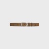 BC-21 35 MM 벨트 - 왁스드 이펙트 스웨이드 카프스킨 - 브라운 -  - 2 | CELINE