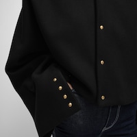 cardigan jacket IN WOOL CLOTH - BLACK -  - 2 | CELINE