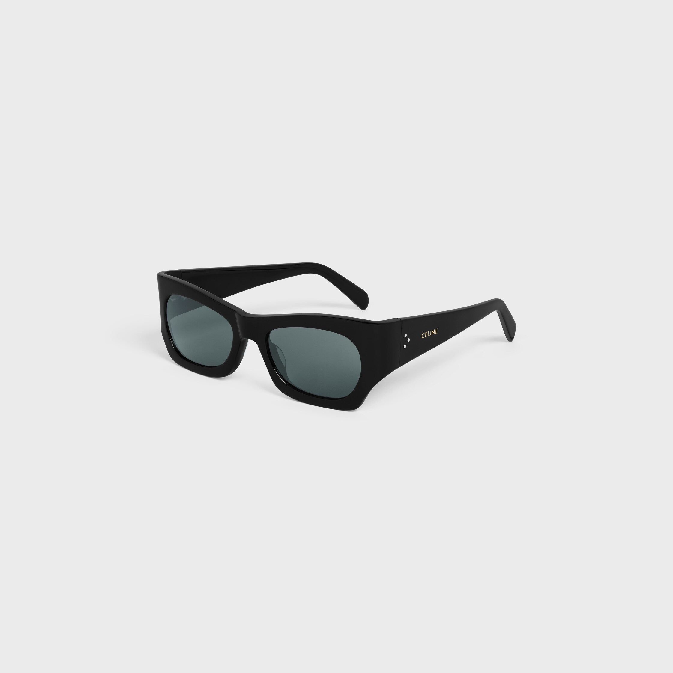 Graphic S333 sunglasses in Acetate - BLACK | CELINE