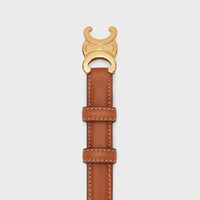 Triomphe Belt 18MM IN Natural Calfskin - TAN -  - 2 | CELINE