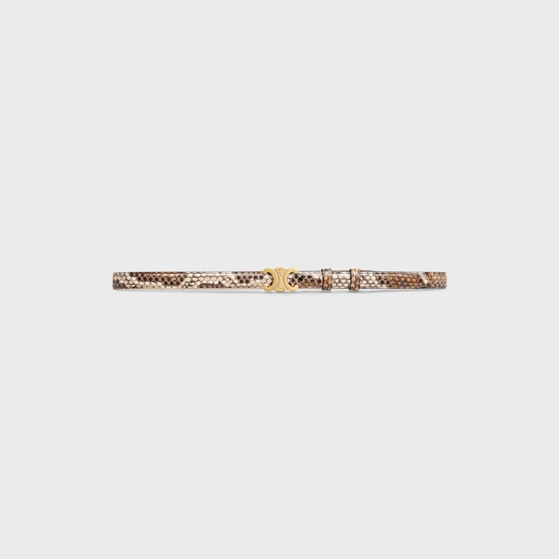 Triomphe Belt 18MM in Python - NATURAL -  - 1 | CELINE