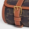 SINGLE WATCH CASE IN TRIOMPHE CANVAS AND CALFSKIN - TAN - CELINE MAISON - 5 | CELINE