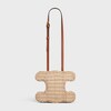 minaudière triomphe in WICKER AND NATURAL CALFSKIN - NATURAL / TAN - CROSS-BODY BAGS - 5 | CELINE