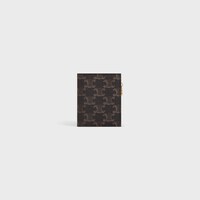 KOMPAKTE BRIEFTASCHE TRIOMPHE MIT ANHÄNGERN aus Triomphe Canvas - TAN - TRIOMPHE-CANVAS - 1 | CELINE