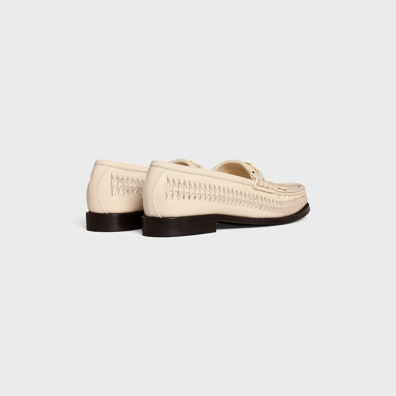 CELINE LUCO BRAIDED LOAFER IN CALFSKIN - MILK -  - 1 | CELINE