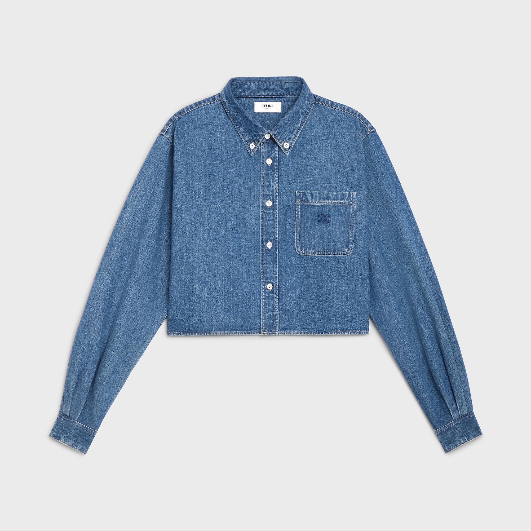 スーパーセール タイムセール 時間 - DENIM WASH OCEAN UNION IN SHIRT CROPPED UNION WASH OCEAN トップス