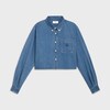 CROPPED SHIRT IN UNION OCEAN WASH DENIM - UNION OCEAN WASH -  - 1 | CELINE