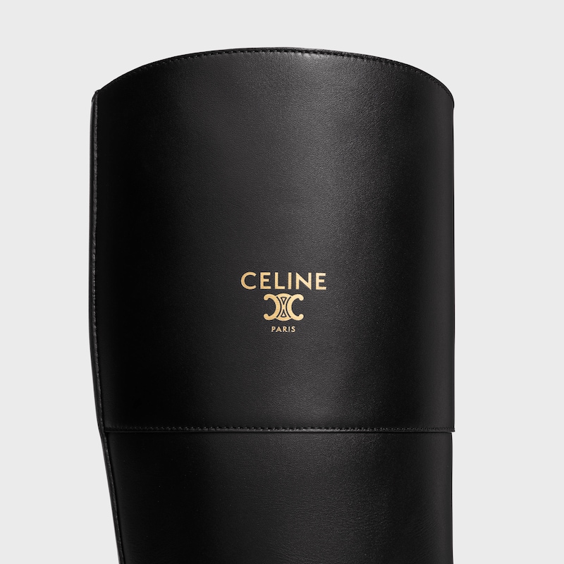 MARGARET BOTTE HAUTE EN CUIR DE VEAU - Noir -  - 1 | CELINE