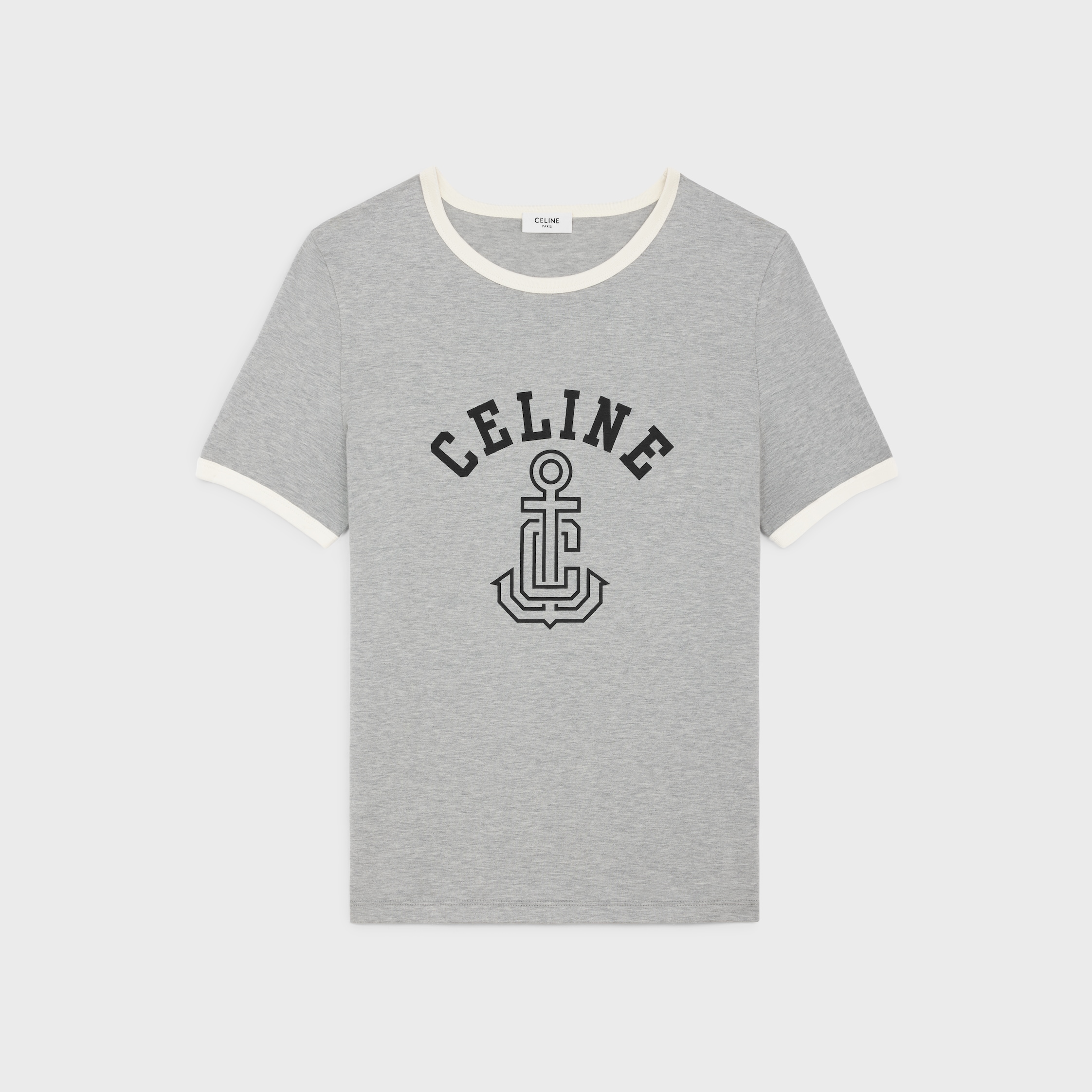 【CELINE 】 Celine blason 70's t-shirt in cotton jersey CELINE BLASON 70'S T-SHIRT IN COTTON JERSEY - | CELINE