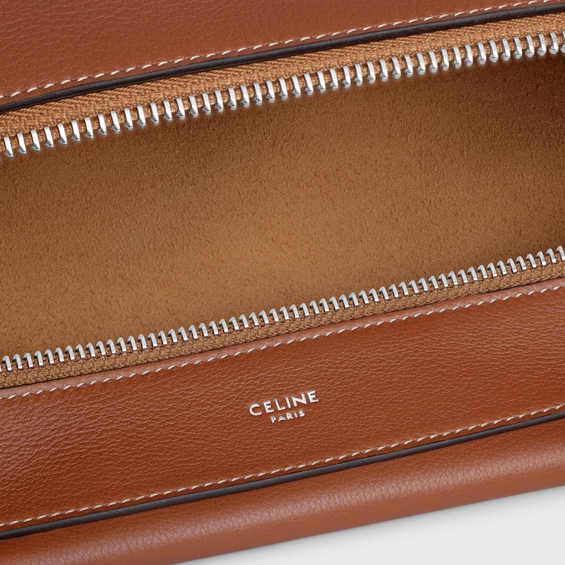 Large Romy IN SUPPLE GRAINED CALFSKIN - TAN - DRAWING SERIES - 1 | CELINE