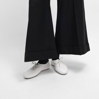 BALLET - LACE-UP SHOE IN LAMBSKIN - Ultra White -  - 2 | CELINE