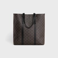 CABAS À BOUCLES TOILE TRIOMPHE ET VEAU - NOIR - CADEAUX ESSENTIELS - 1 | CELINE