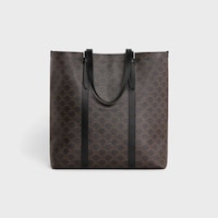 BOLSO CABAS CON HEBILLA DE LONA TRIOMPHE Y PIEL DE BECERRO - NEGRO - REGALOS BÁSICOS / ESENCIALES - 2 | CELINE