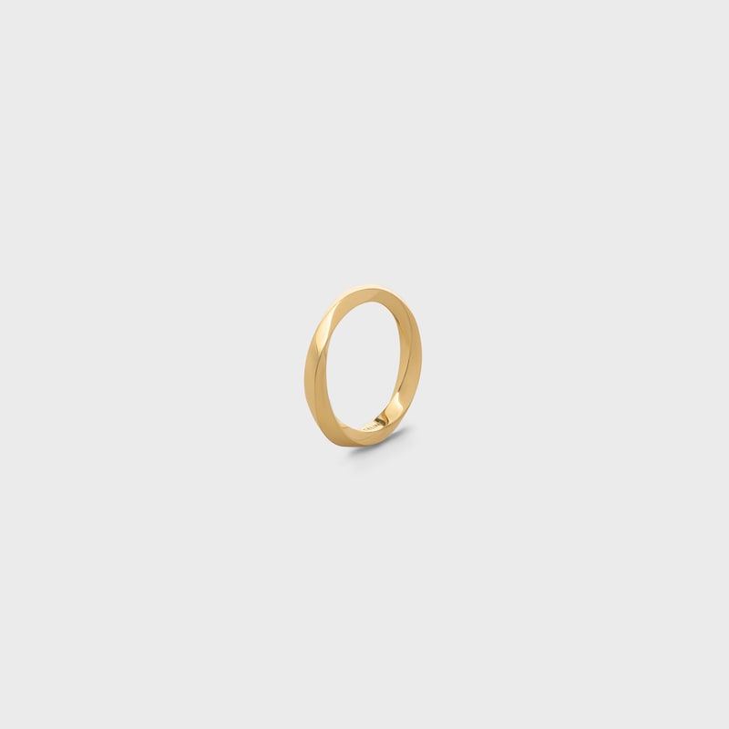 Torsion Ring in Yellow Gold - Yellow Gold -  - 1 | CELINE