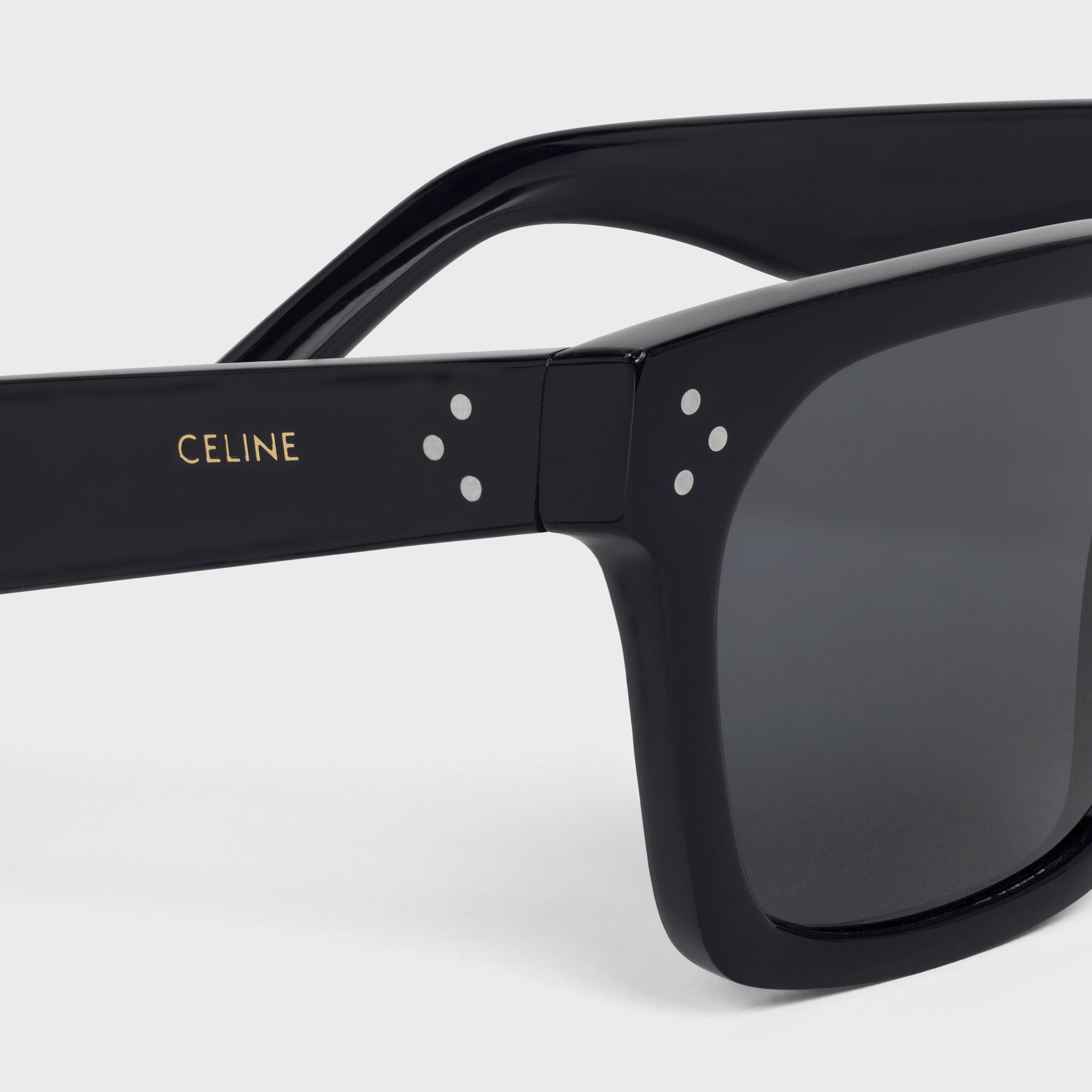 Black Frame 45 Sunglasses in Acetate - BLACK | CELINE