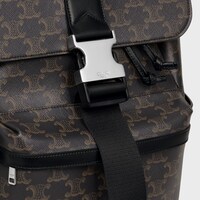BACKPACK IN TRIOMPHE CANVAS AND CALFSKIN - BLACK - GIFTS FOR HIM - 1 | CELINE