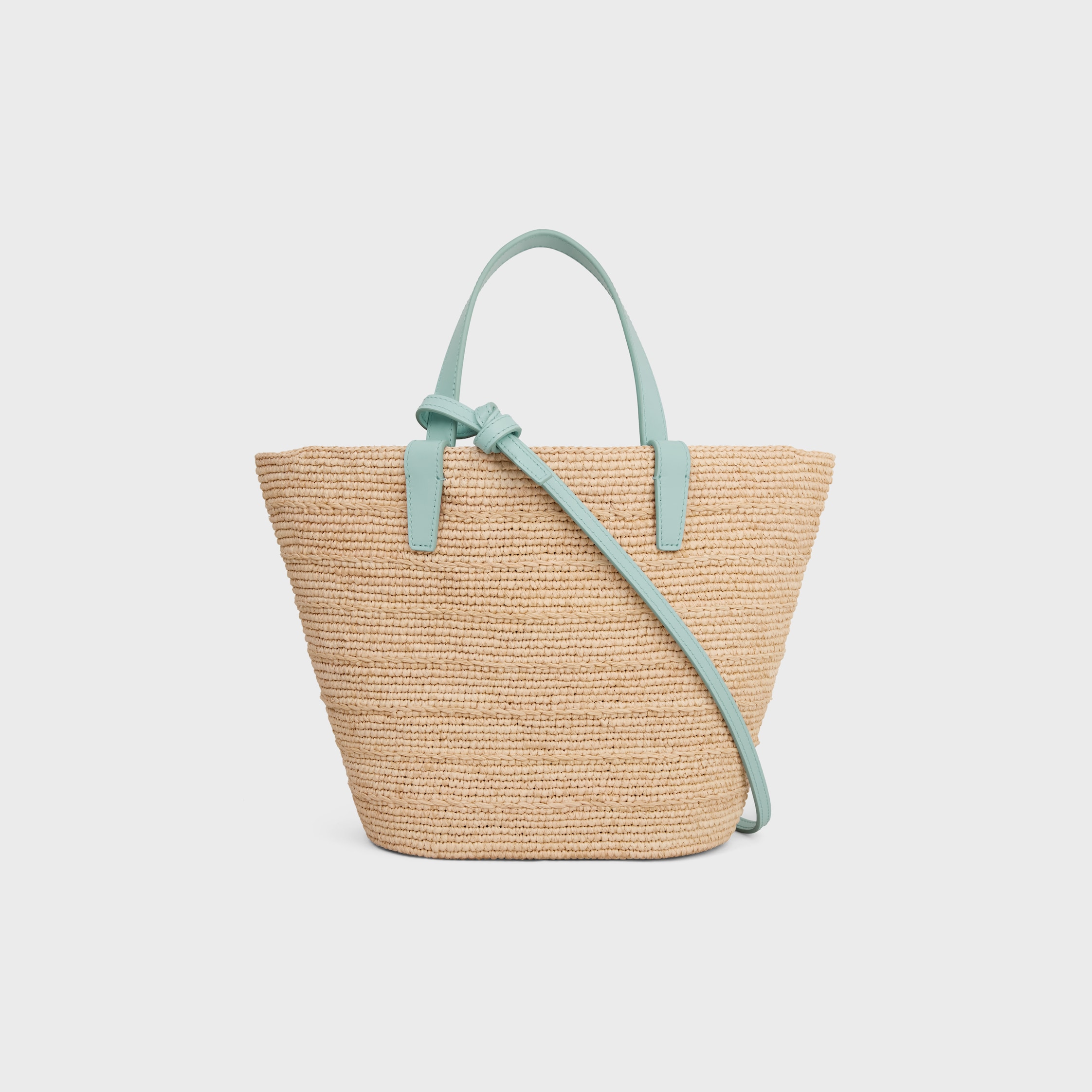 【CELINE 】 Teen supple panier in raffia and calfskin undefined Teen supple panier in raffia and calfskin | CELINE