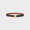 Medium 25MM Triomphe Belt IN Triomphe Canvas - TAN -  - 1 | CELINE