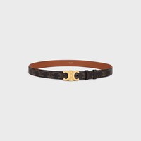 Medium 25MM Triomphe Belt IN Triomphe Canvas - TAN -  - 1 | CELINE