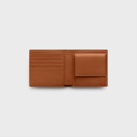 Bi-fold Wallet IN SMOOTH LAMBSKIN - TAN / BLACK - NEW - 2 | CELINE