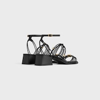 CL&Eacute;MENCE HEELED SANDAL IN GOATSKIN - BLACK -  - 2 | CELINE