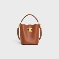 スモール バケット ルイーズ / スムースカーフスキン - タン - バケットバッグ - 1 | CELINE