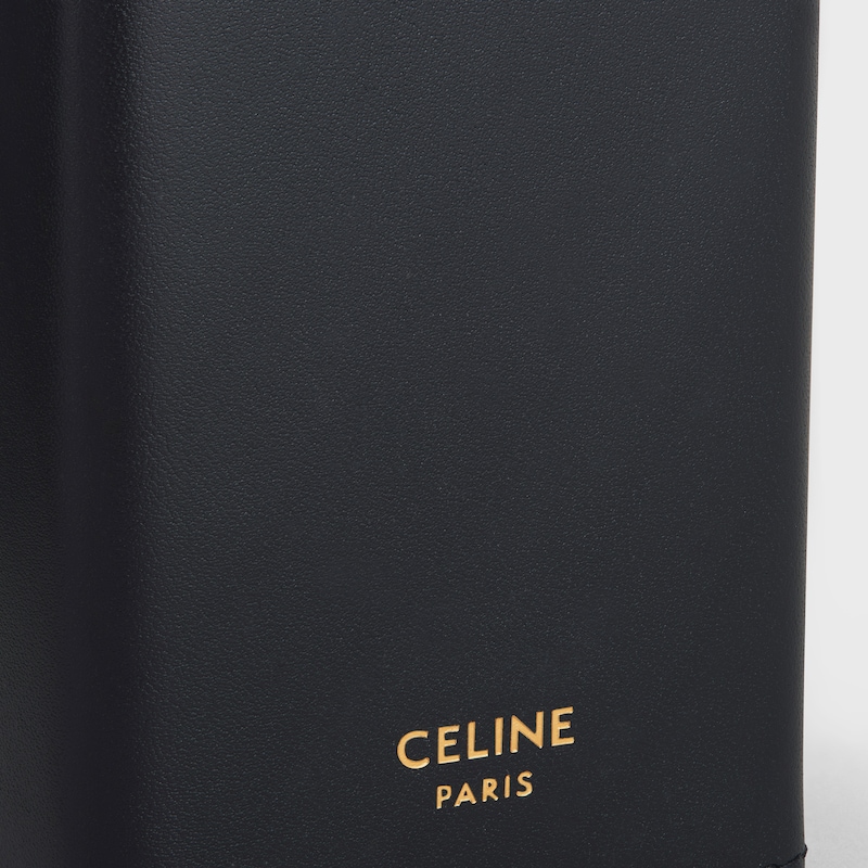 perfume holder 100ml in shiny calfskin - BLACK - BEAUTY ACCESSORIES - 1 | CELINE