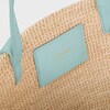 TEEN SUPPLE CELINE CLASSIC PANIER in Raffia and calfskin - POOL - CLASSIC PANIER - 4 | CELINE