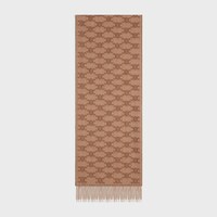 SCARF IN MONOGRAM CASHMERE - BEIGE / TOFFEE -  - 1 | CELINE