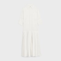 shirt dress IN silk poplin - CRAIE -  - 1 | CELINE