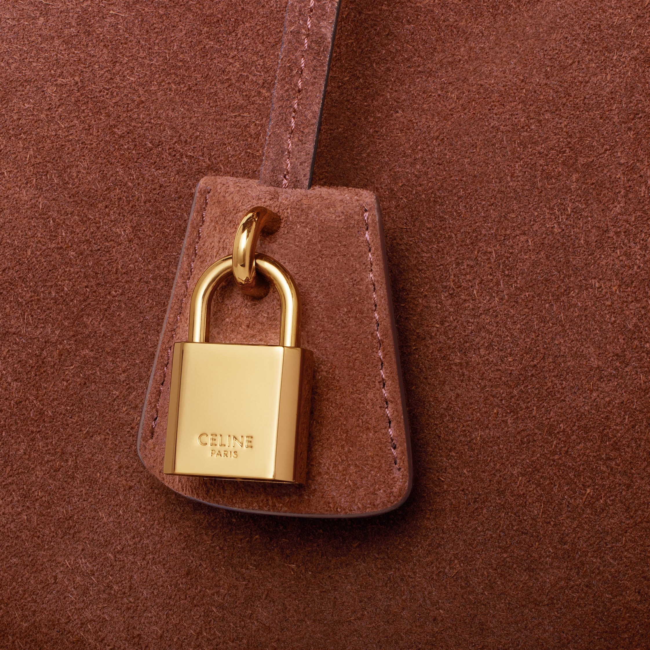VIP【送料関税込】CELINE suede effect bag CELINE CONTI BAG in SUEDE CALFSKIN - BROWN | CELINE