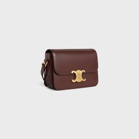TEEN TRIOMPHE BAG IN shiny calfskin - CHESTNUT - CROSS-BODY BAGS - 2 | CELINE