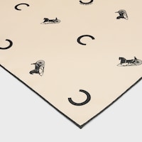 square IN silk twill - VANILLA / BLACK -  - 2 | CELINE