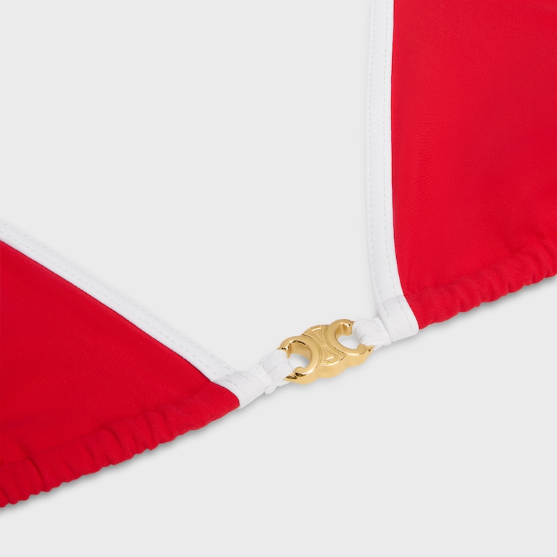 triomphe triangle top IN matte jersey - ROUGE -  - 1 | CELINE