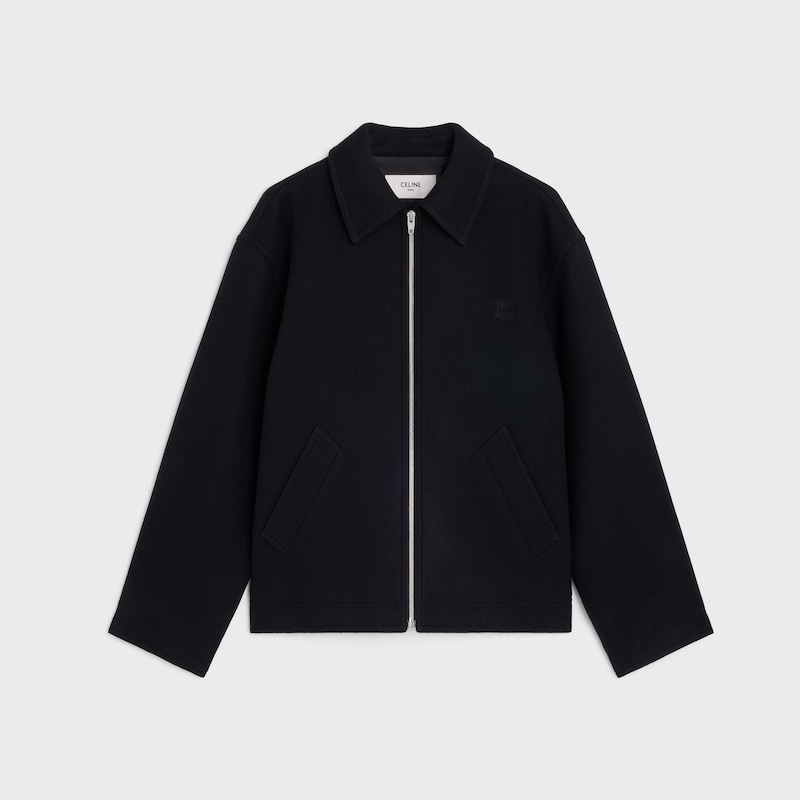 CHAQUETA DE FIELTRO DE LANA - NEGRO -  - 1 | CELINE