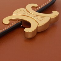 スモール フラップウォレット トリオンフ / シャイニースムースラムスキン - タン - ウィメンズ ギフト - 1 | CELINE