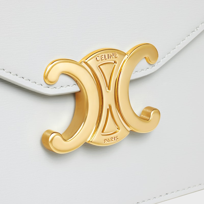 WALLET ON CHAIN MARGO in Shiny calfskin - MOON - WALLETS ON CHAIN - 1 | CELINE