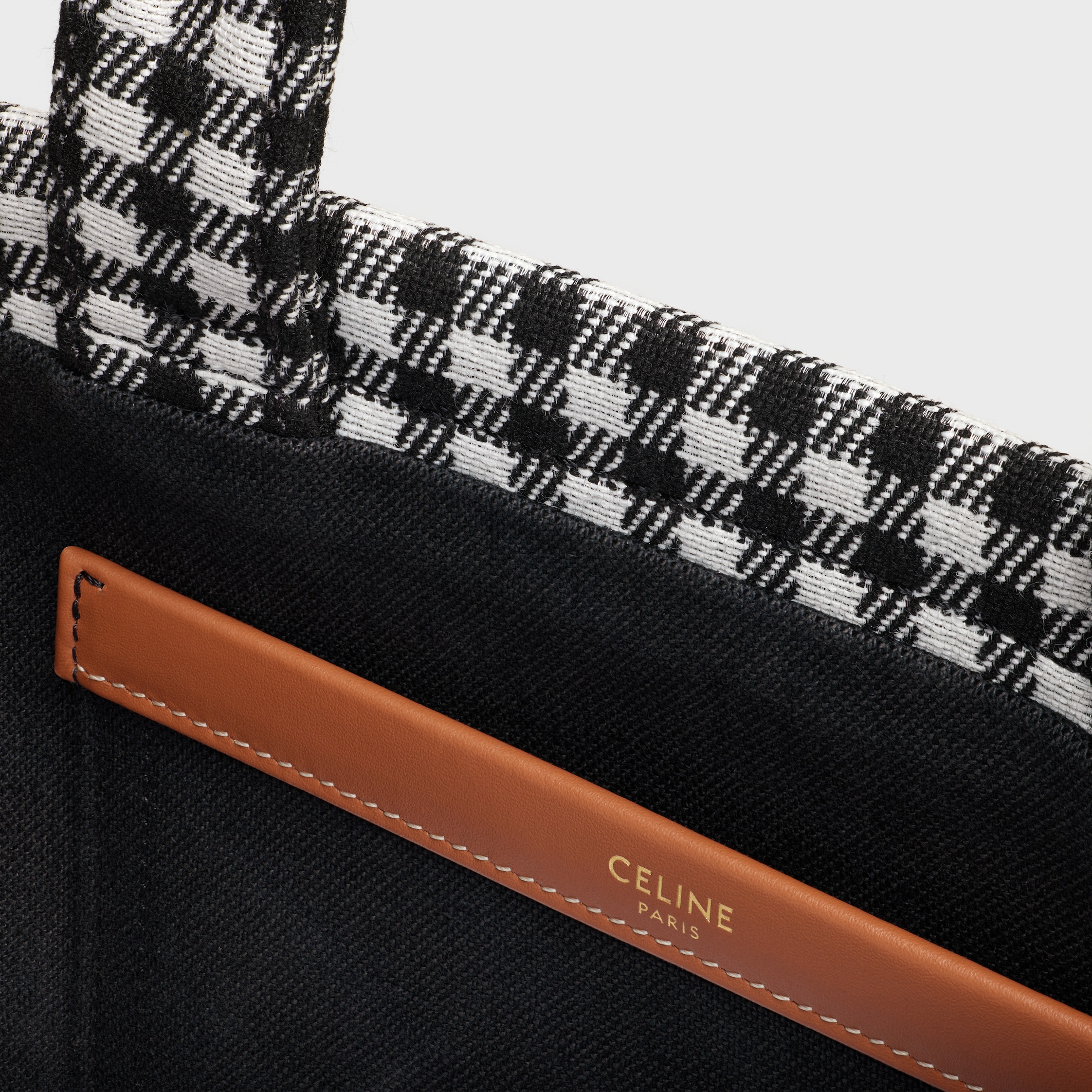 関税込 CELINE TOTE cabas thais in VICHY TEXTILE Celine Small Cabas Thais In Vichy Textile And Calfskin