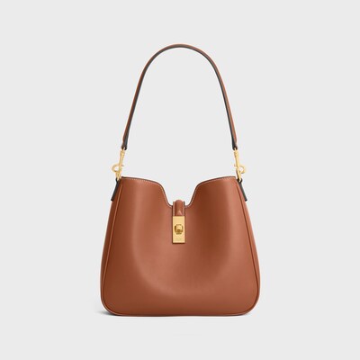 SMALL CAMILLE 16 SOFT BAG IN SMOOTH CALFSKIN - TAN - ÉTÉ CELINE - 2 | CELINE