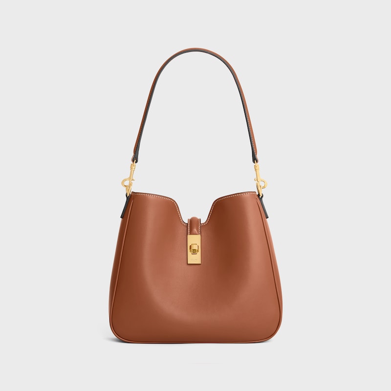 SMALL CAMILLE 16 SOFT BAG IN SMOOTH CALFSKIN - TAN - MORE LINES - 1 | CELINE