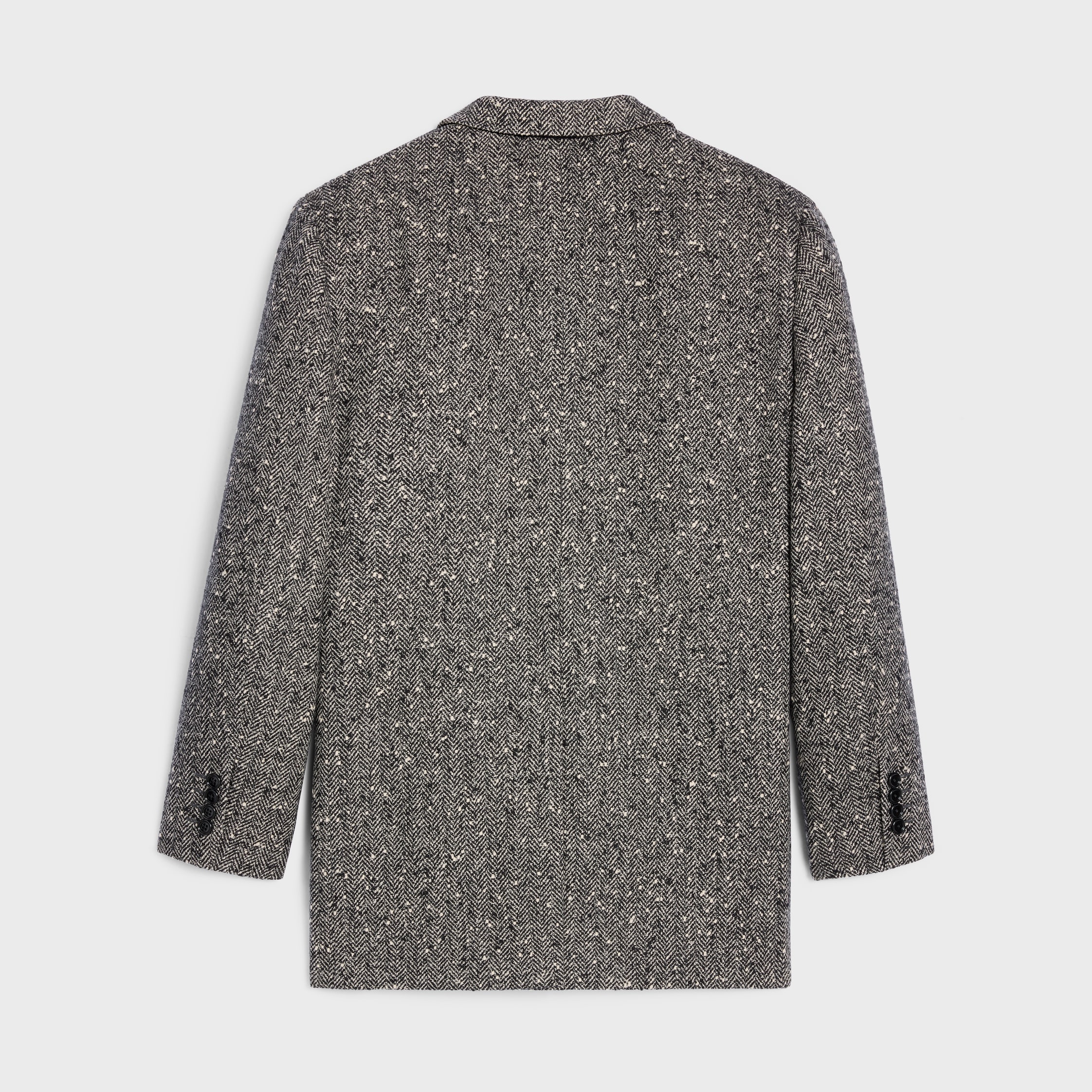 garçon jacket IN herringbone wool natté - IVOIRE/NOIR | CELINE