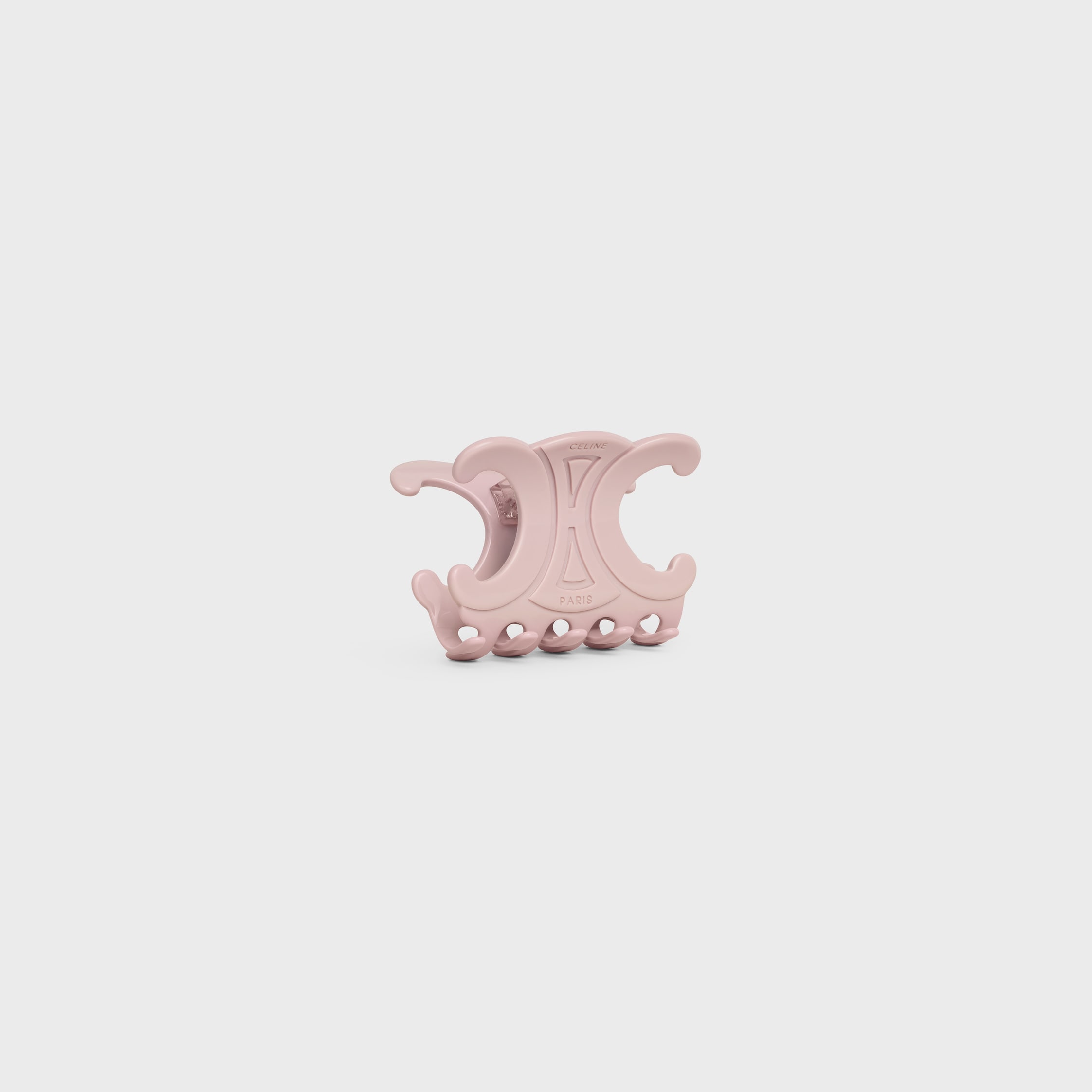 Celine Large Hair Claw in Acetate - PASTEL PINK | CELINE