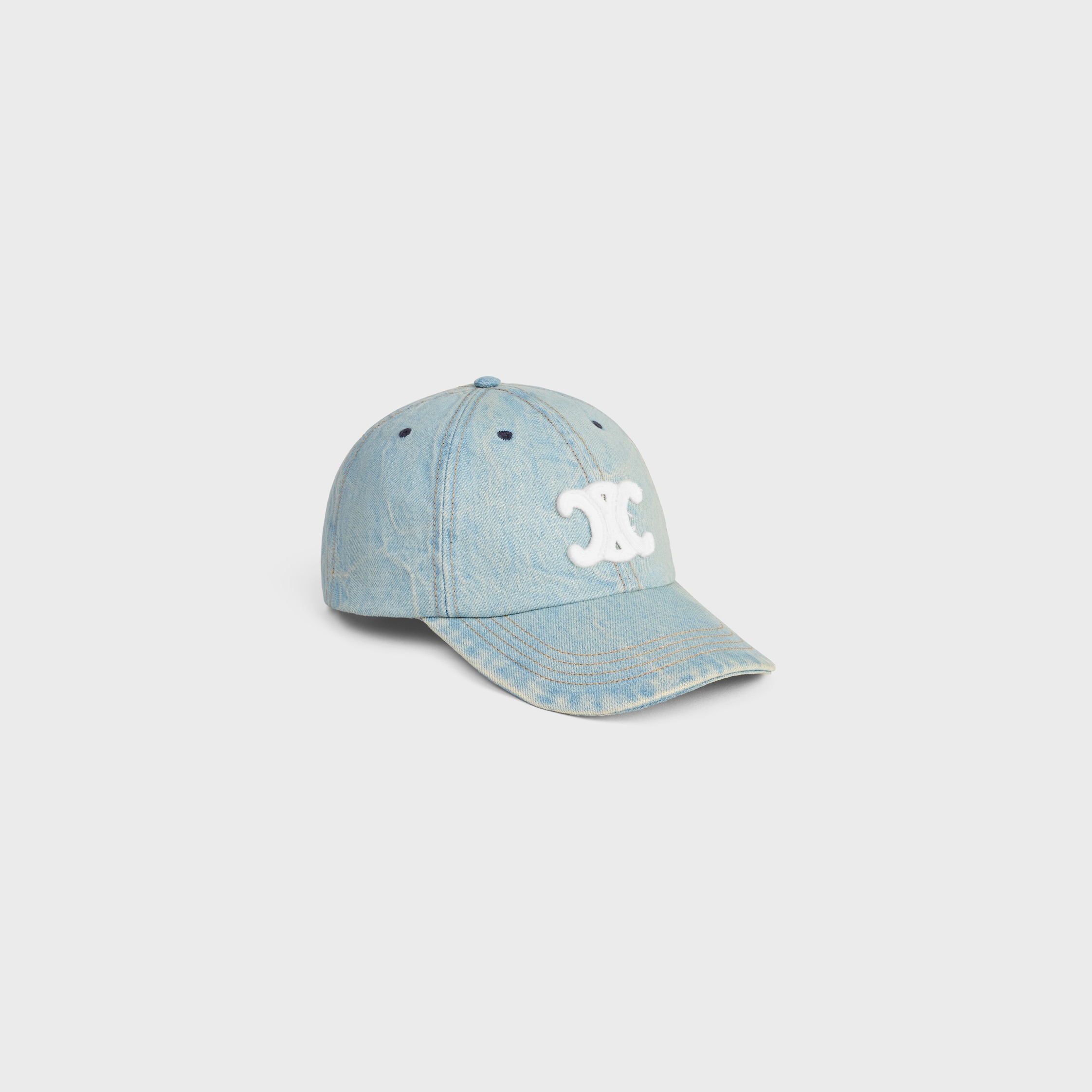 triomphe cap IN COTTON DENIM - WESTSIDE WASH DESTROYED | CELINE