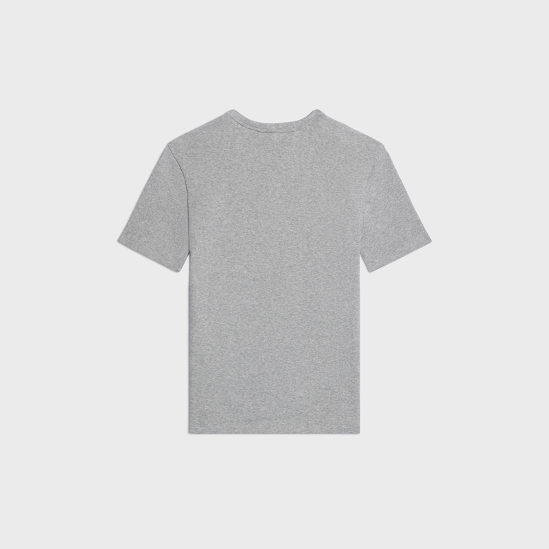 CAMISETA TRIOMPHE DE PUNTO DE ALGOD&Oacute;N DE CANAL&Eacute; - Gris medio/negro -  - 1 | CELINE